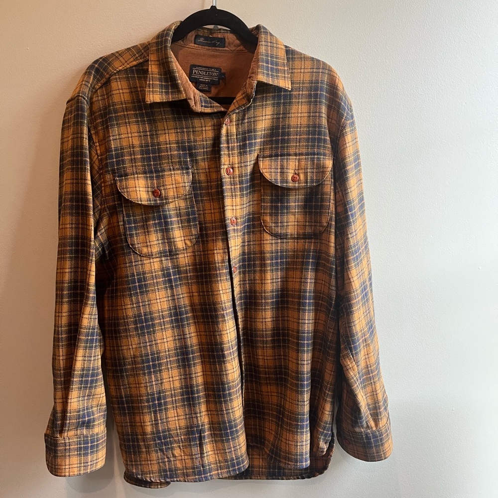 Thomas Kay Pendleton Flannel long sleeve button up shirt size large